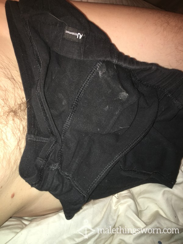 Black AU Trunks With 4 Days Of Workshop Sweat And Musky Man Scent