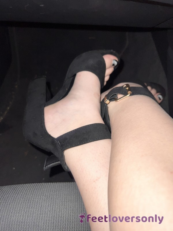 Black Block Heels