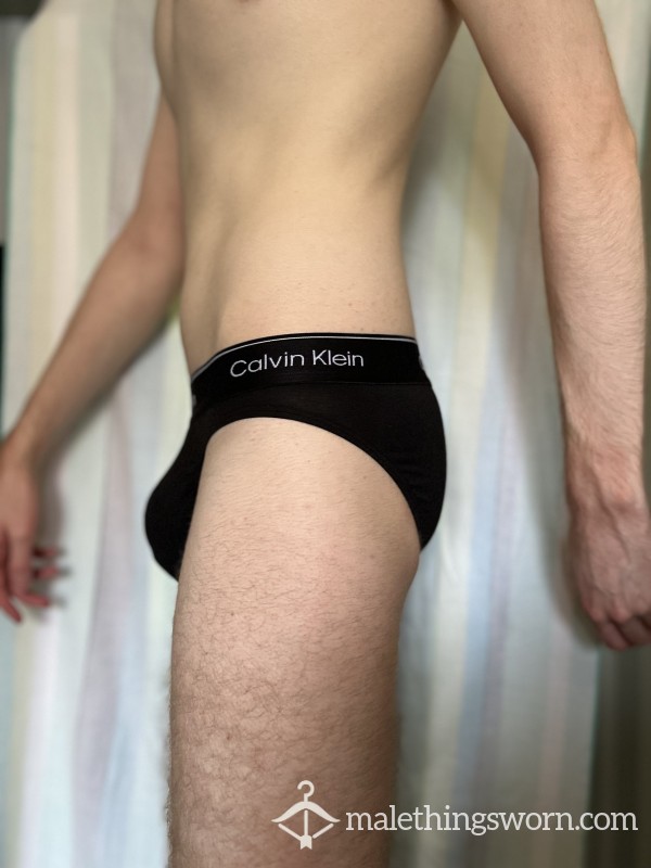 Black Calvin Klein High Briefs (Small)