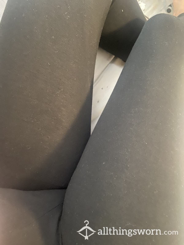 Black Cotton Leggings Very Very Well Worn