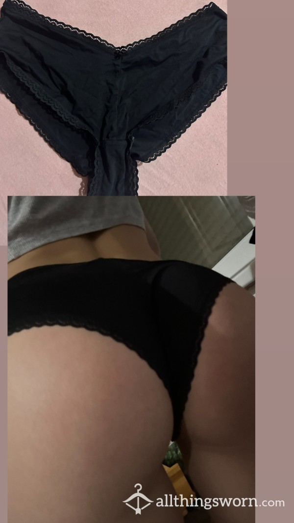 Black Cotton Pantie🤤+pics😜