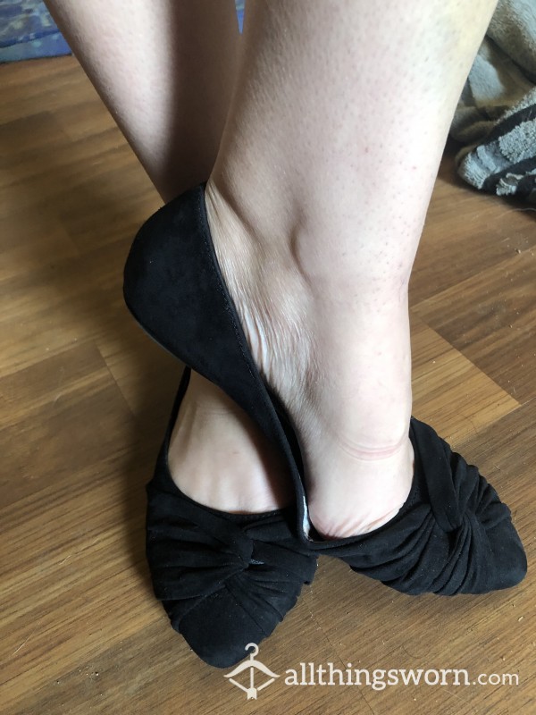 Black Fergalicious Flats