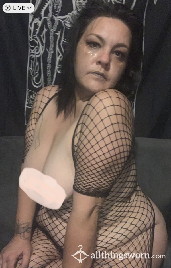 Black Fishnet Bodysuit