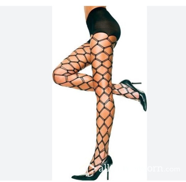 Black Fishnet Pantyhose Adult Lingerie Hose Stockings