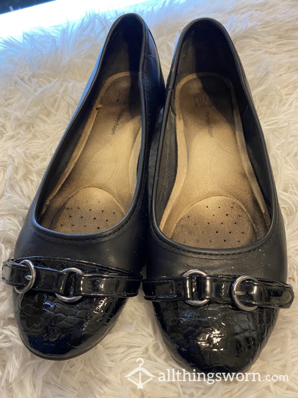 Black Flats Well Worn