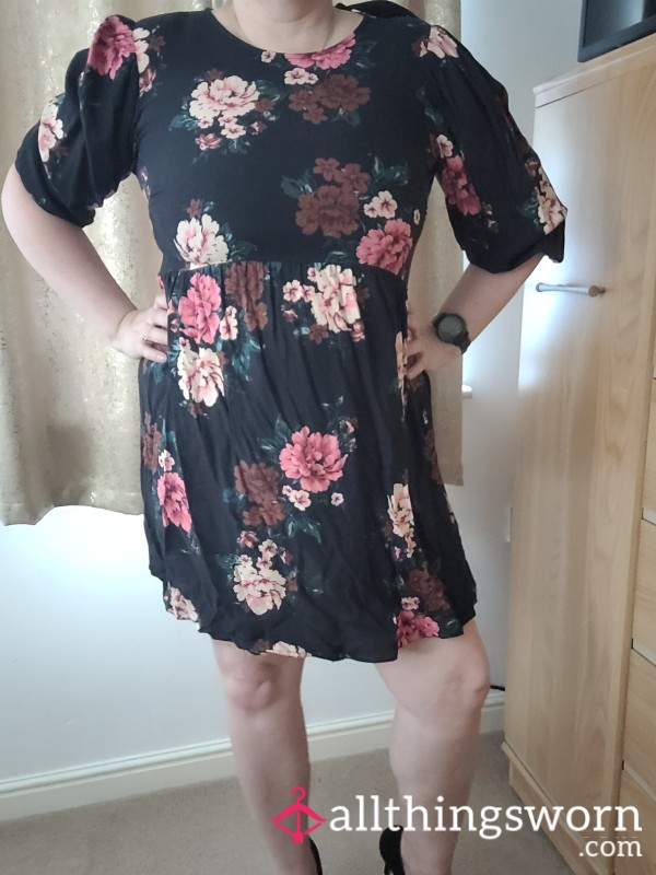 Black Flower Dress