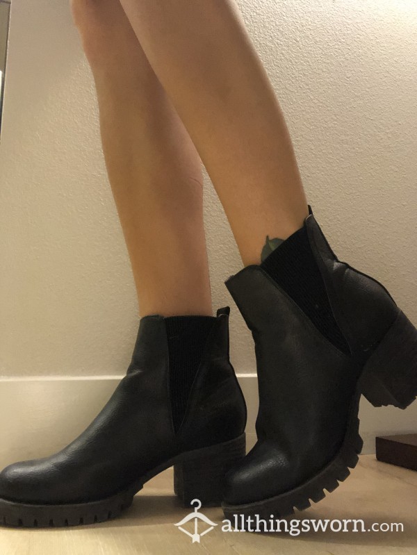 Black High Heel Boots