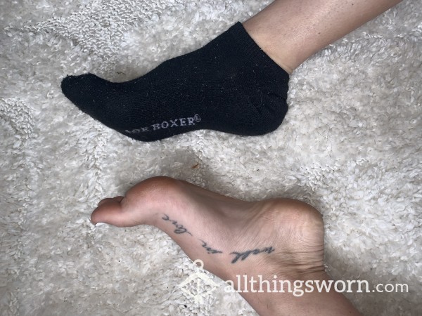 Black Joe Boxer Ankle Workout Socks