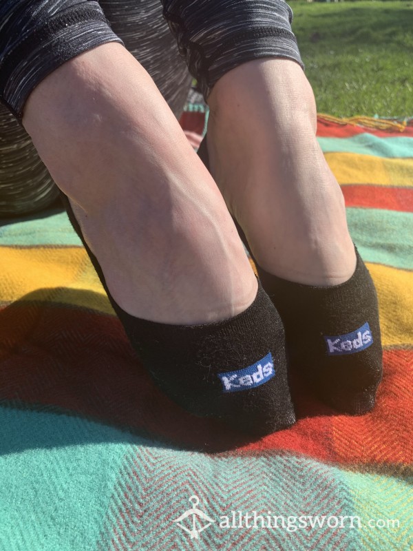 Black Keds No-Show Socks