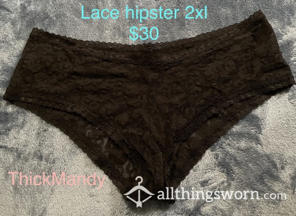 Black Lace Boyshorts