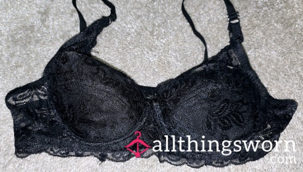 Black Lace Bra, 34C