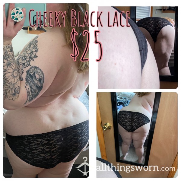 Black Lace Cheeky Undies