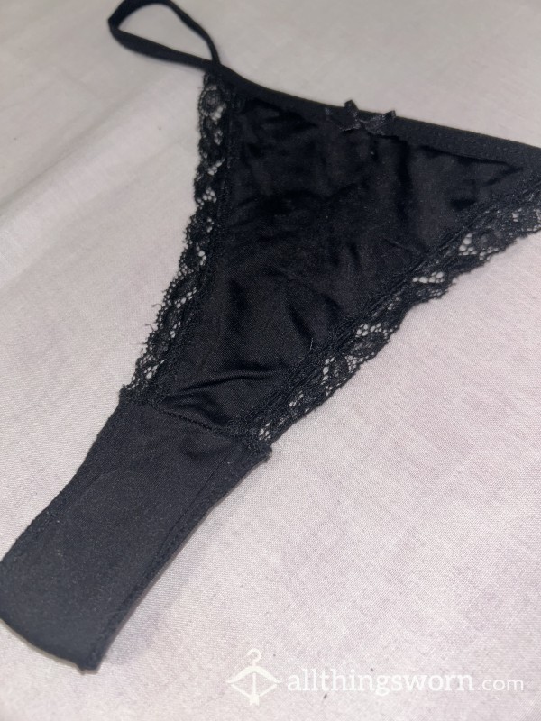 Black Lace G String