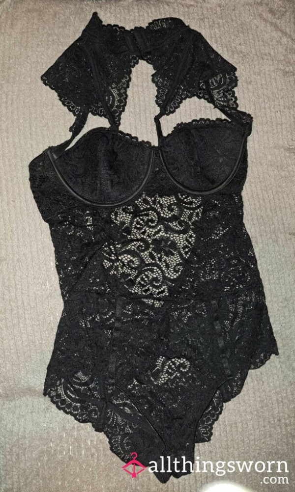 Black Lace Sissy Teddy M/L