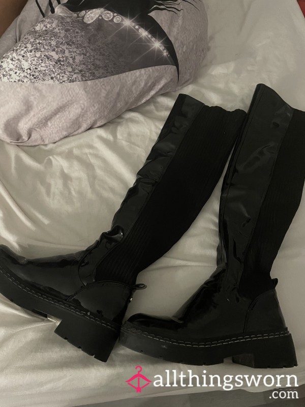 Black Leather Boots