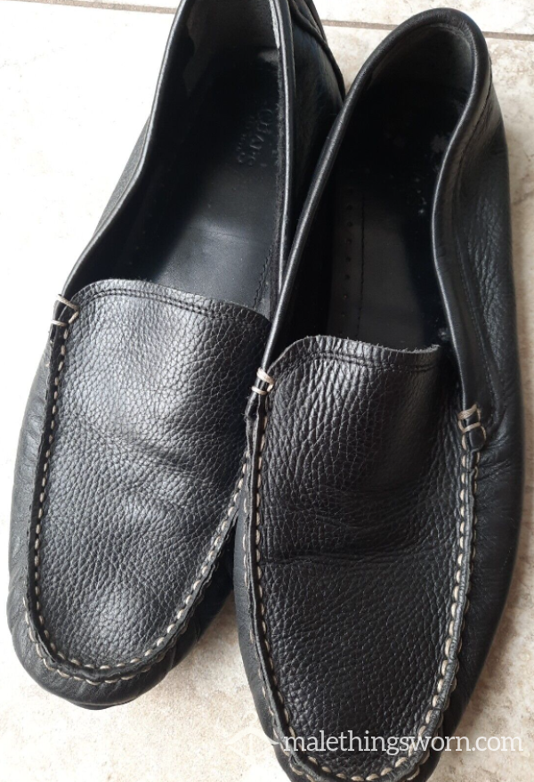 Black Leather Loafers