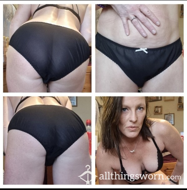 Black Mesh Panties