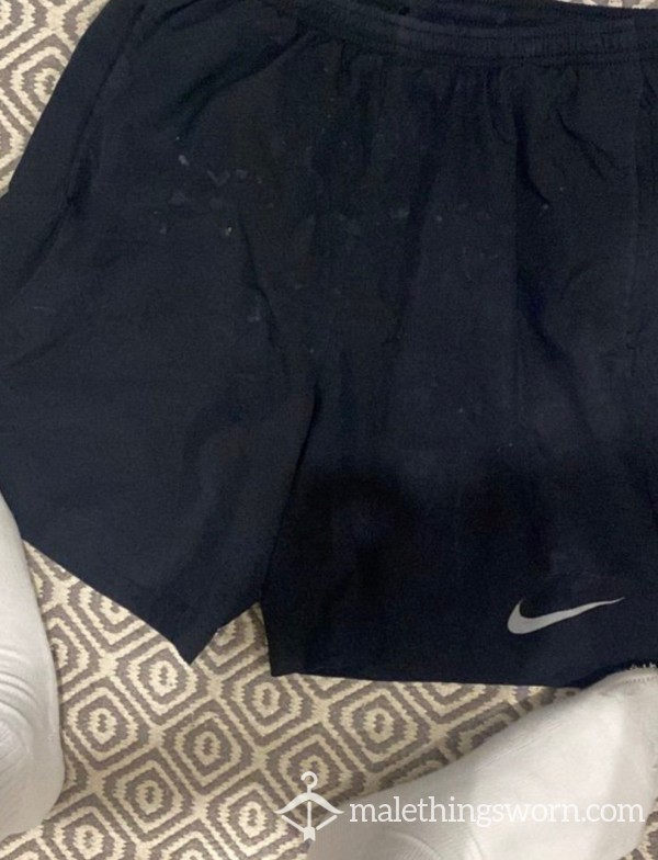 Black Nike Shorts With C*m