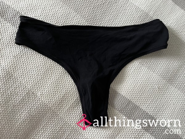 Black Nylon Panties…