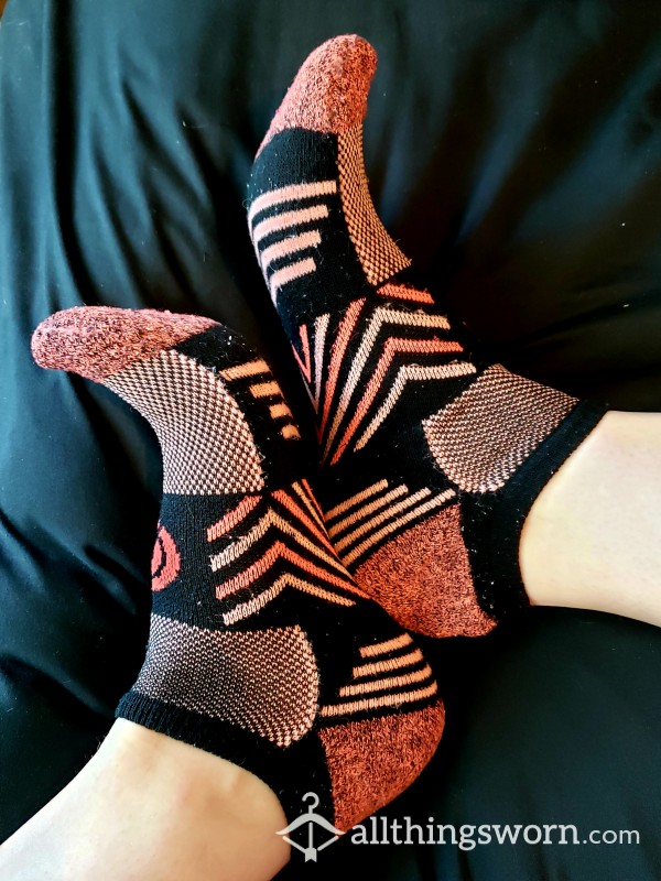 Black & Orange Ankle Socks💕