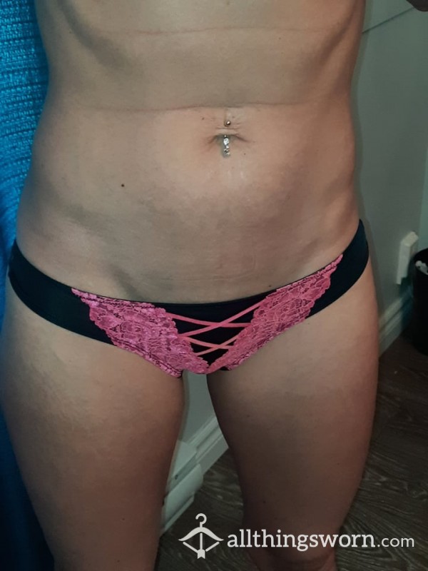 Black Pink Trans Pantie