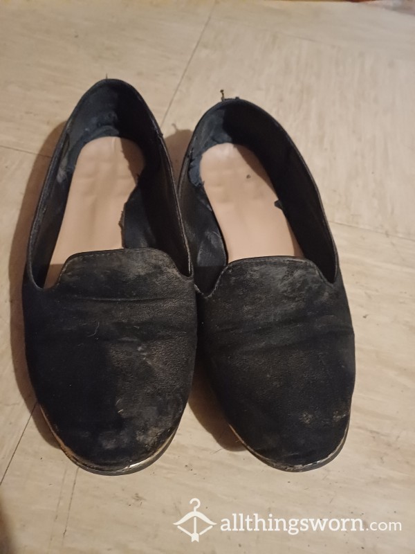 Black Pumps. Very Well Worn