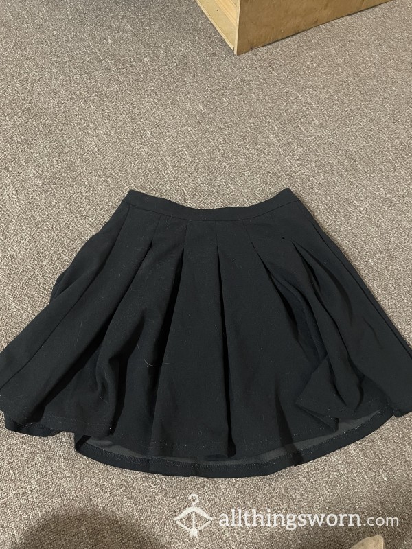 Black Ruffle Skirt