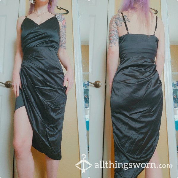 Black Satin Dress