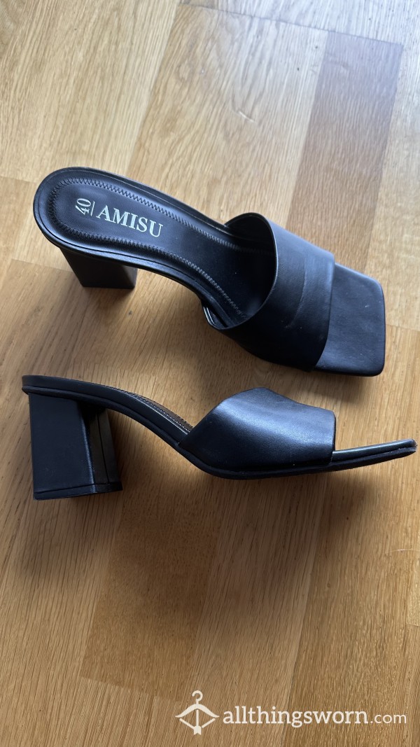 Black S**y Open Summer Heels