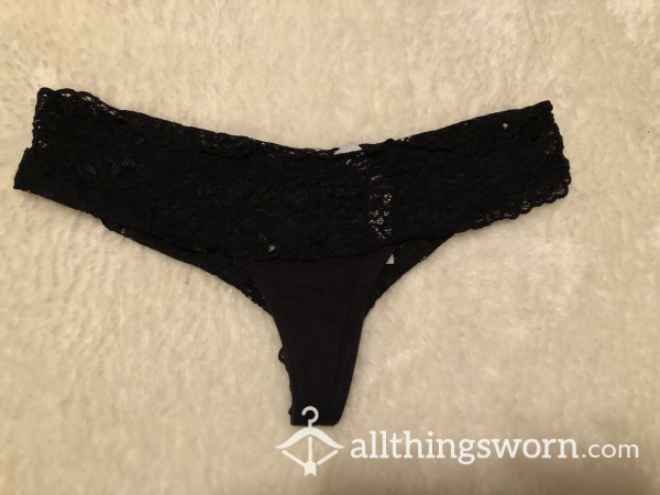 Black S**y Thong