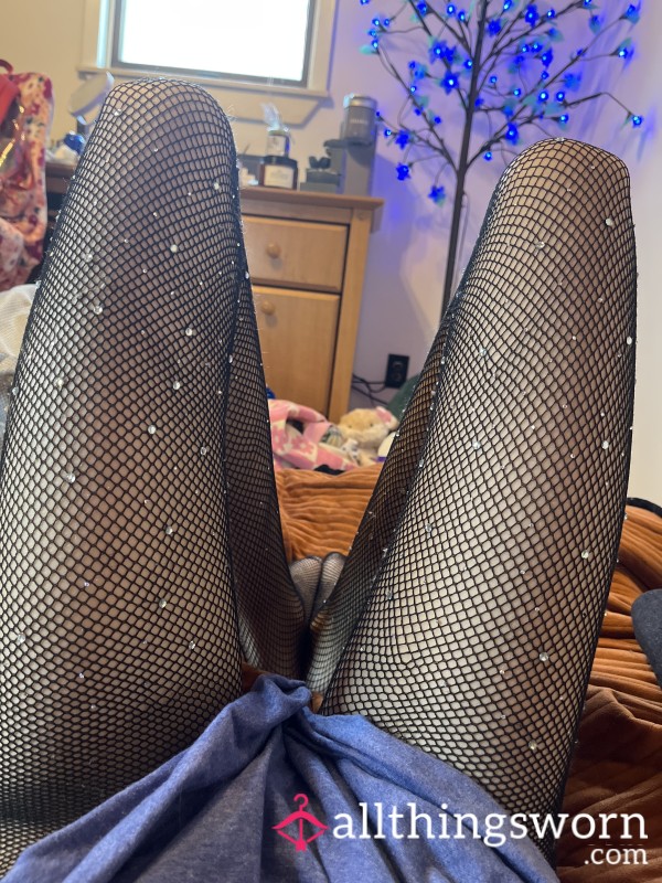 Black Sparkle Fishnets