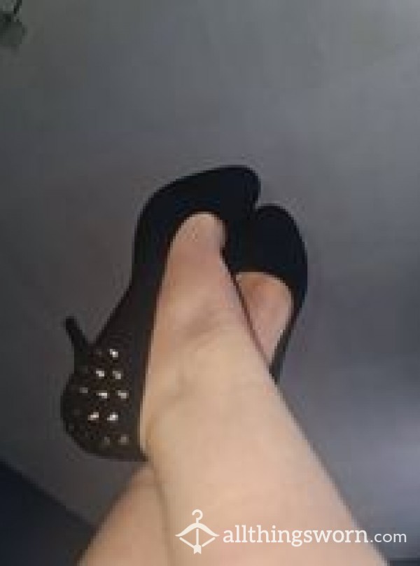 Black Spiked Heals