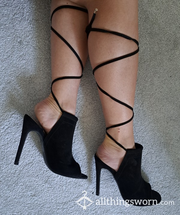 Black Strappy Heels