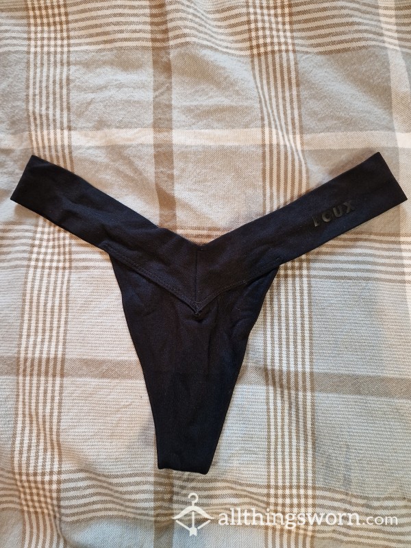 Black Stretchy Boux Avenue Thong