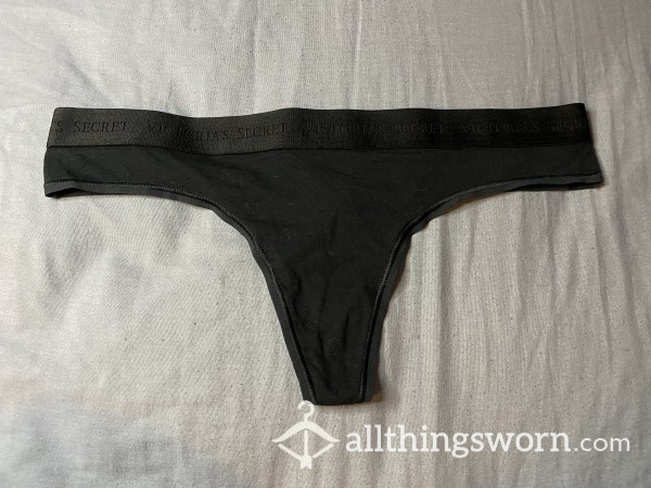 Black Thong, Victoria’s Secret Large.