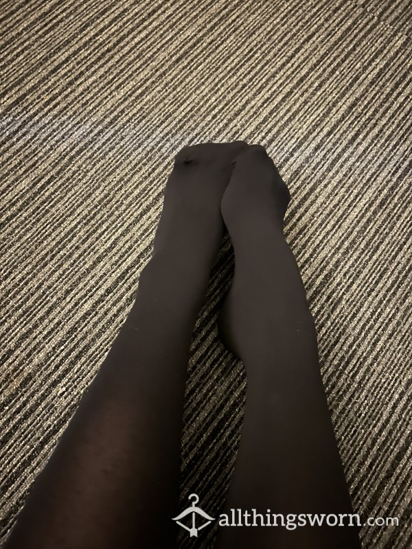 Black, Well-worn Tights