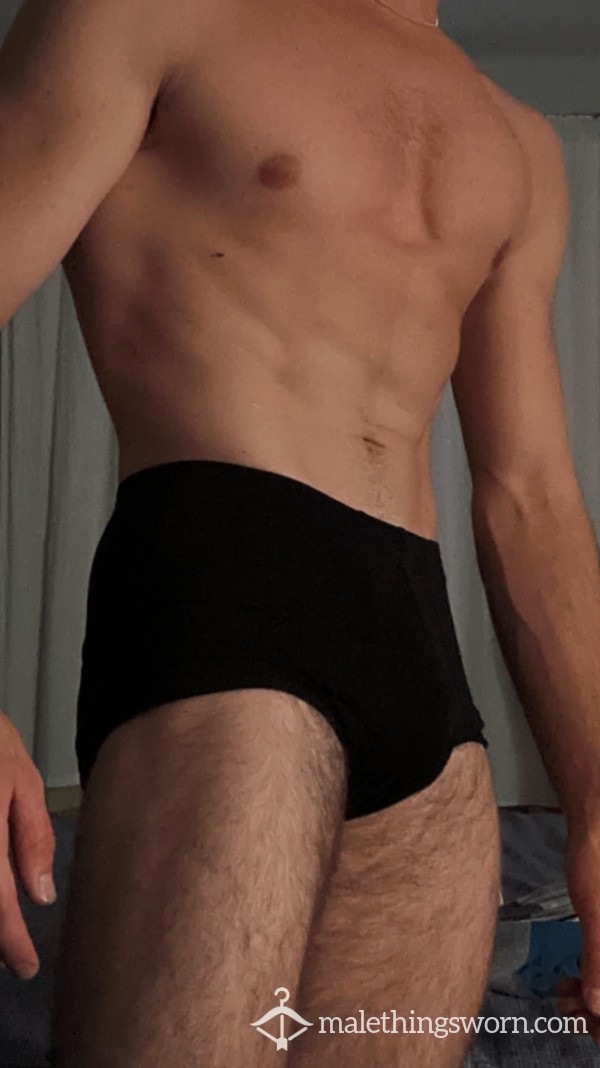 Black Worn Gym Underwear