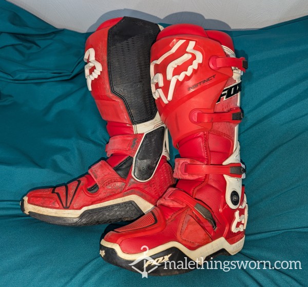 Well Worn Fox Instinct MX Boots