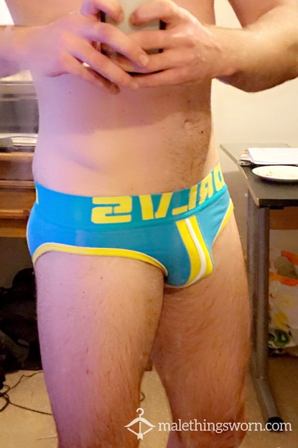 Blue And Yellow Medium Jock Strap