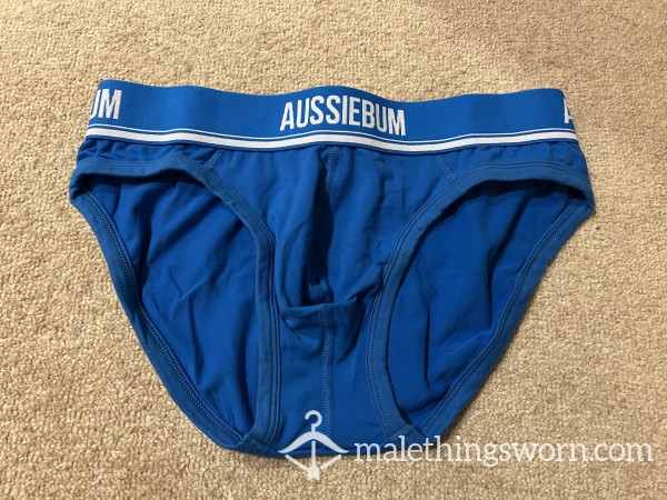 Blue Aussieb*m Briefs Medium