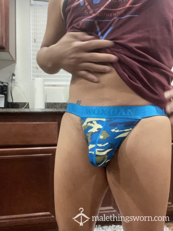 Blue Camo Bikini Briefs - 3rd Day Wearing Them