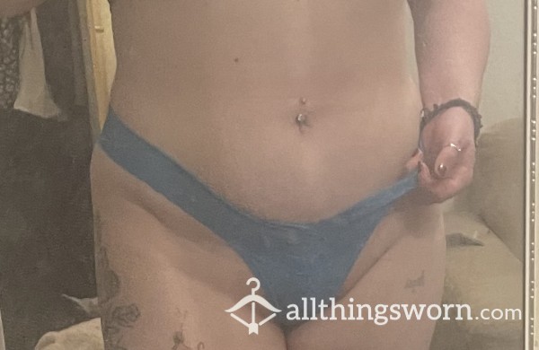 Blue Creamy Thong