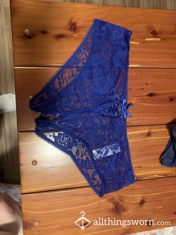 Blue Crochless Panties