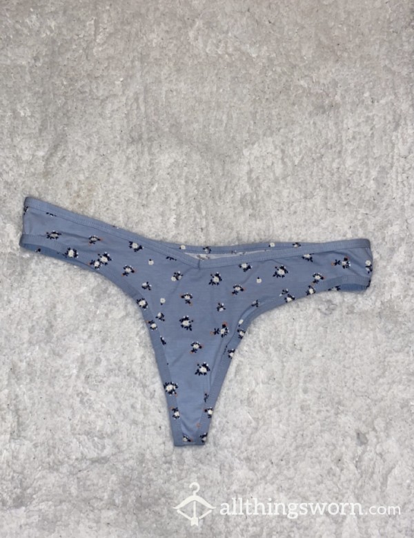 💙Blue Flor*l Thong💙