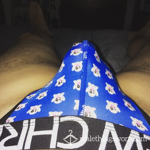 Blue Ghost Print Andrew Christian Jock