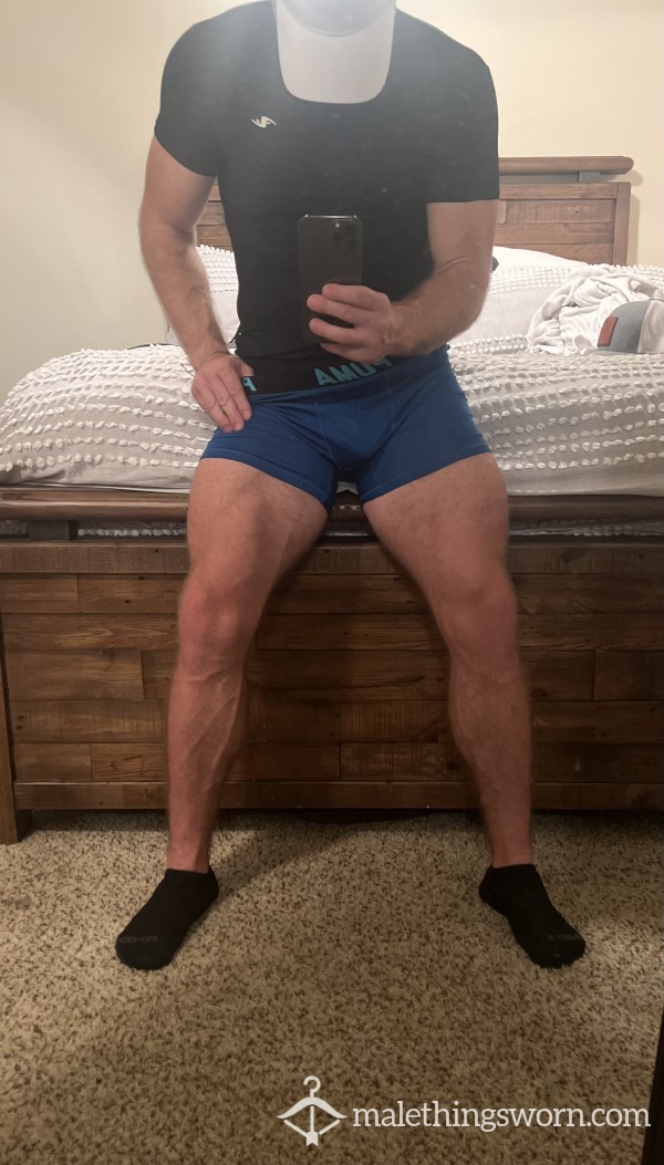 Blue Puma Boxer Briefs