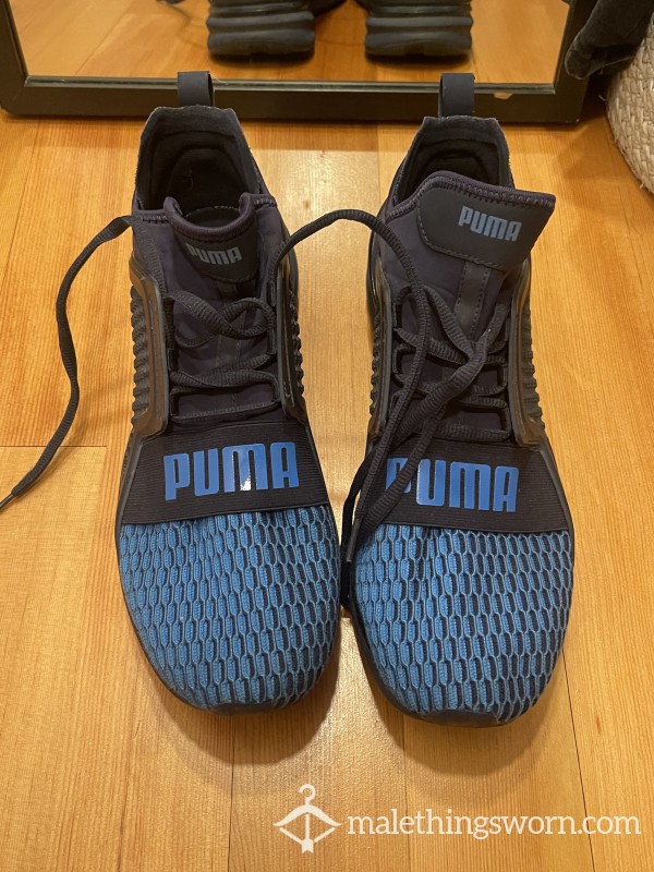 Blue Puma Running Shoes