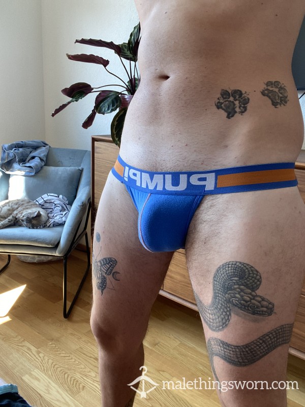 Blue Pump Jockstrap