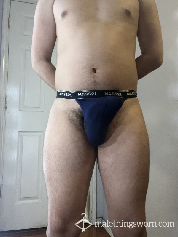 Blue Sweaty Thong