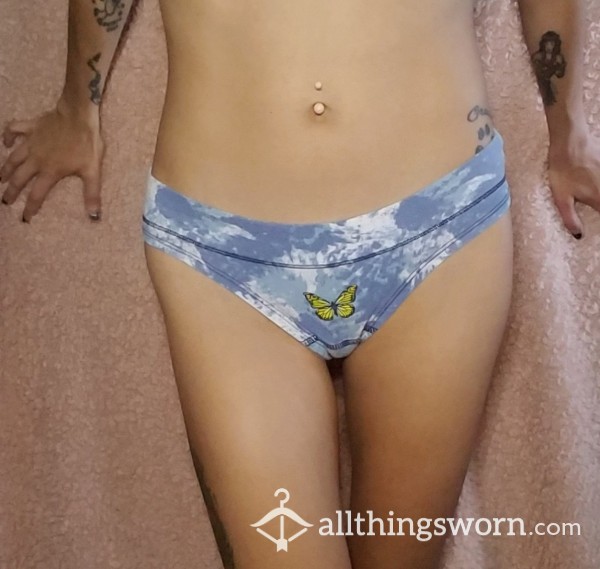 Blue Tie-Dye Panties